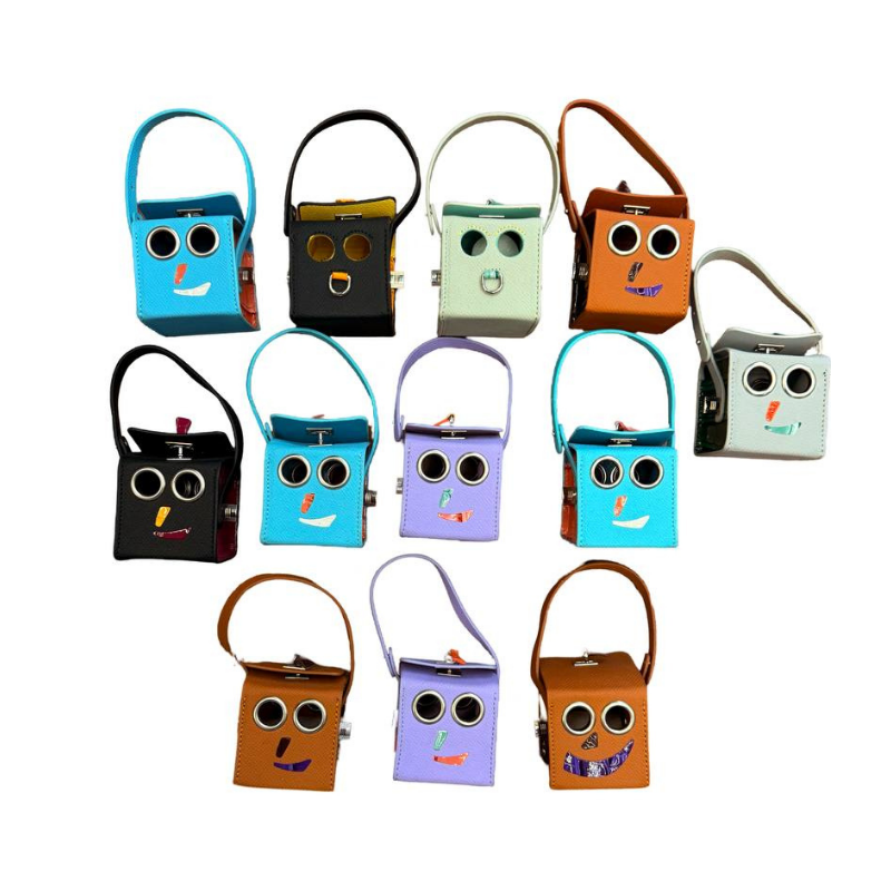 Mini Croc-Embossed Handbag Charms – Stylish and Functional Accessories