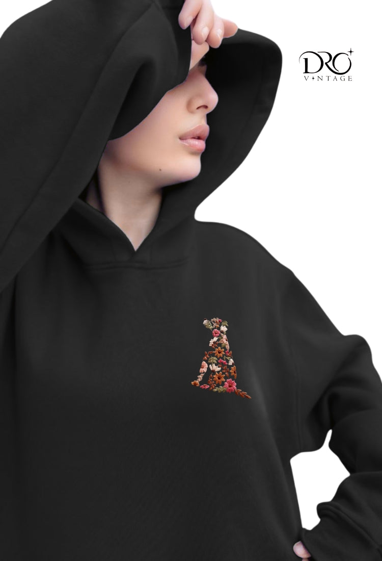 Dro Vintage Floral Kangaroo Hoodie