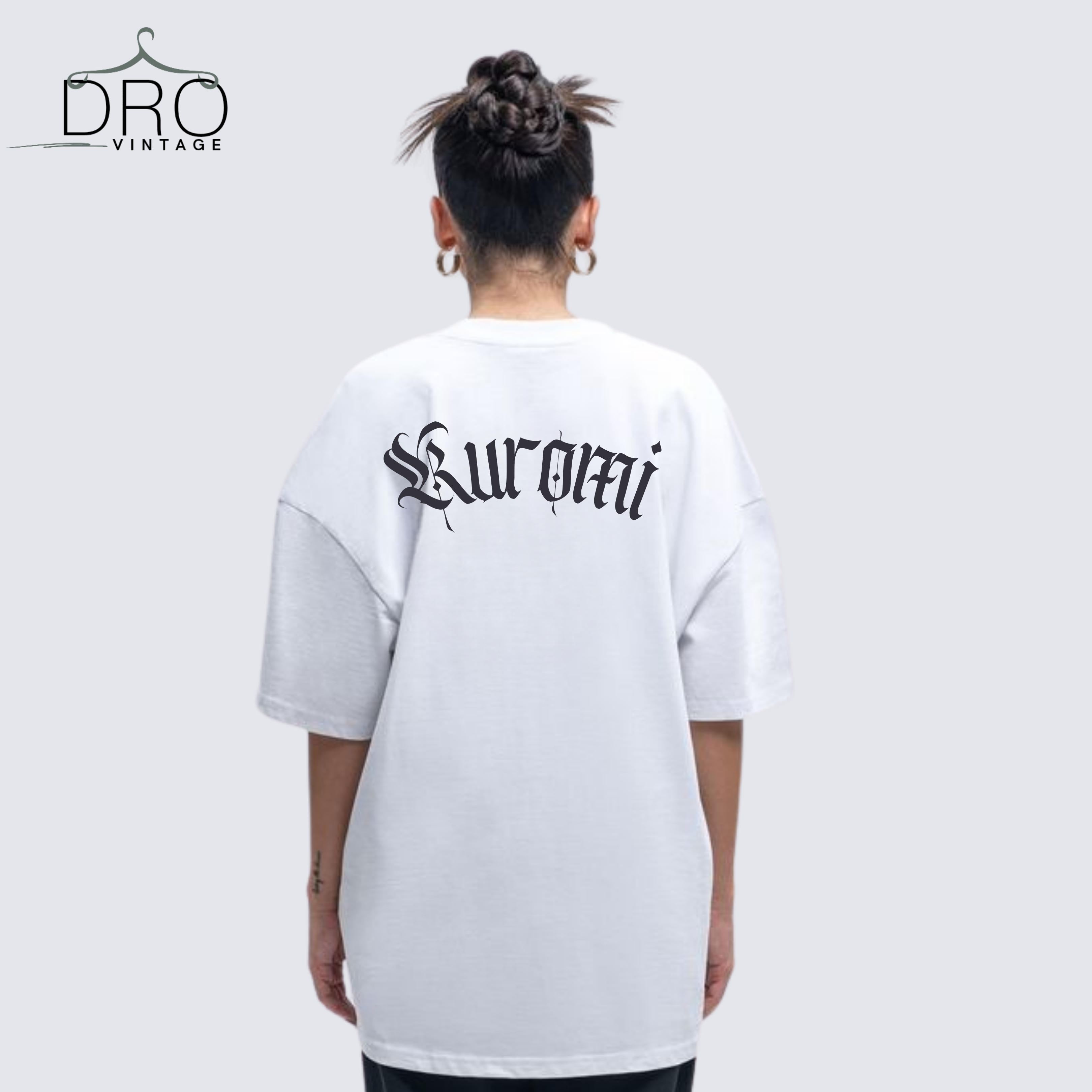 Kuromi Oversized T-Shirt – Kawaii Sanrio Graphic Tee for Anime Fans | DRO Vintage UAE