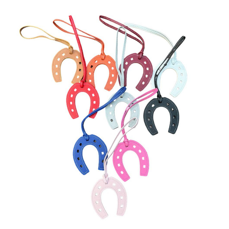 Horseshoe Leather Bag Charm – A Symbol of Style and Luck