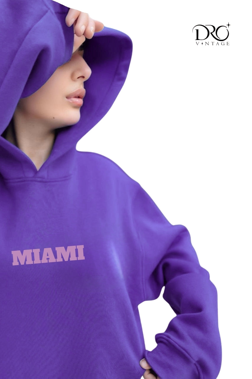 Dro Vintage Miami Sporty Hoodie