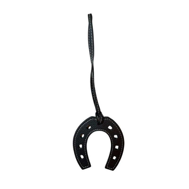 Horseshoe Leather Bag Charm – A Symbol of Style and Luck