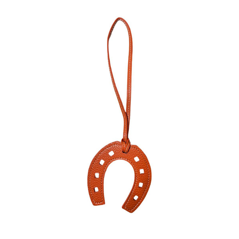 Horseshoe Leather Bag Charm – A Symbol of Style and Luck