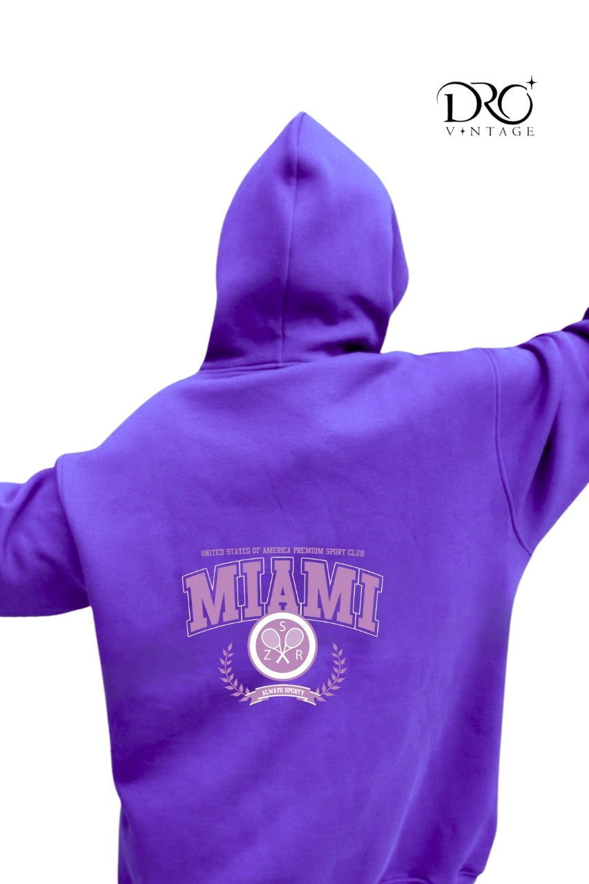 Dro Vintage Miami Sporty Hoodie