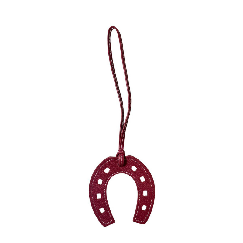 Horseshoe Leather Bag Charm – A Symbol of Style and Luck