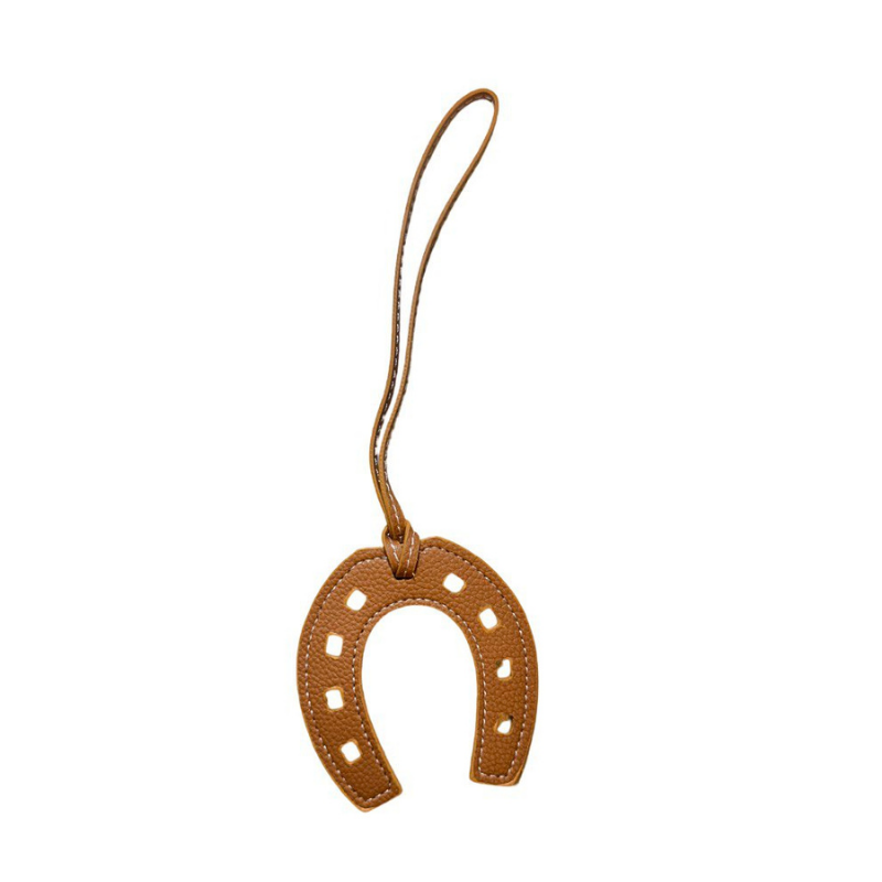 Horseshoe Leather Bag Charm – A Symbol of Style and Luck