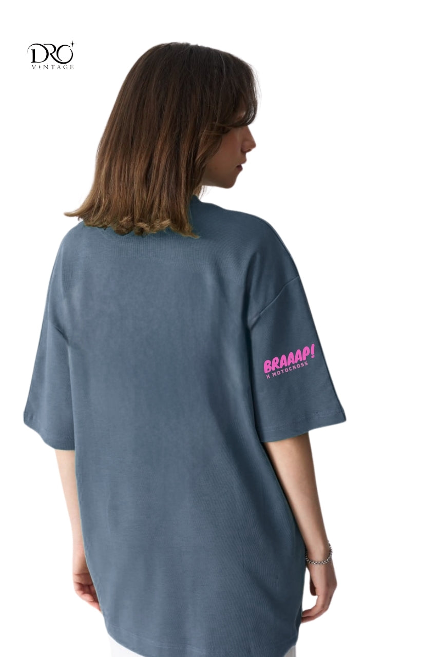 Dro Vintage Ride Like a Girl Motocross T-Shirt