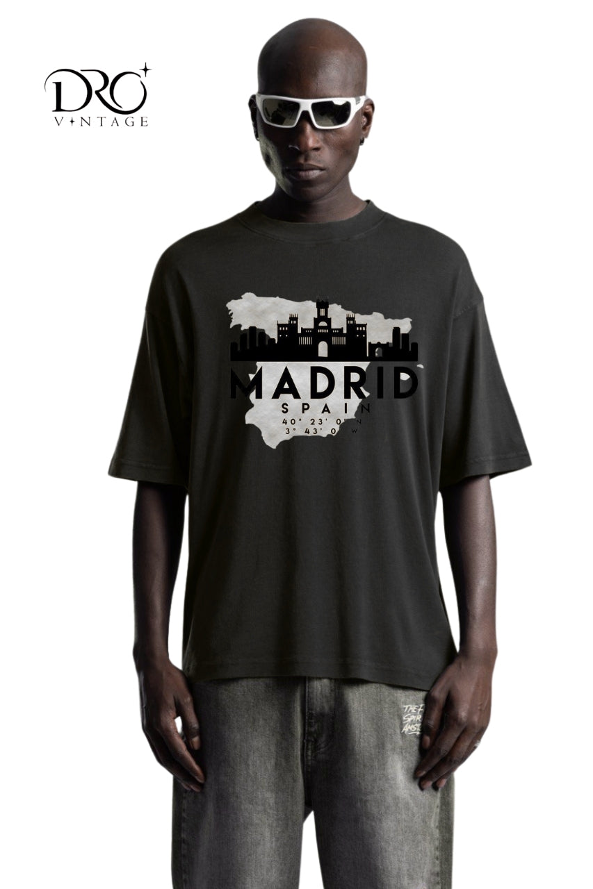 Dro Vintage Madrid Skyline T-Shirt