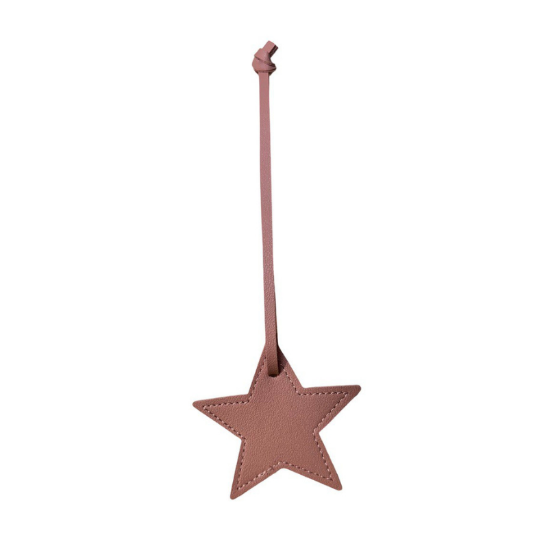 Star-Shaped Leather Bag Charm – A Simple Touch of Elegance