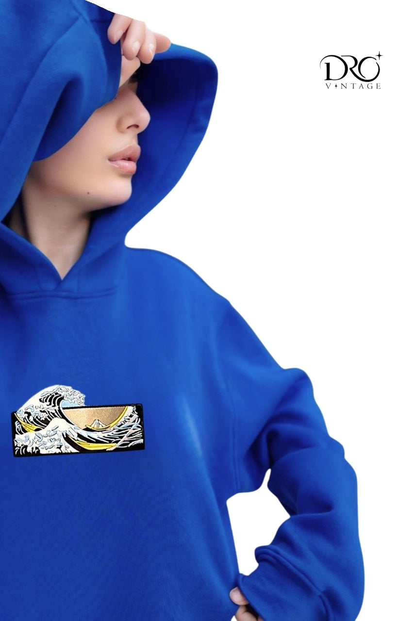 Dro Vintage Great Wave Hoodie