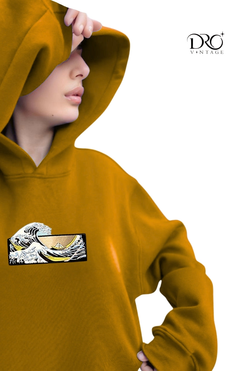 Dro Vintage Great Wave Hoodie