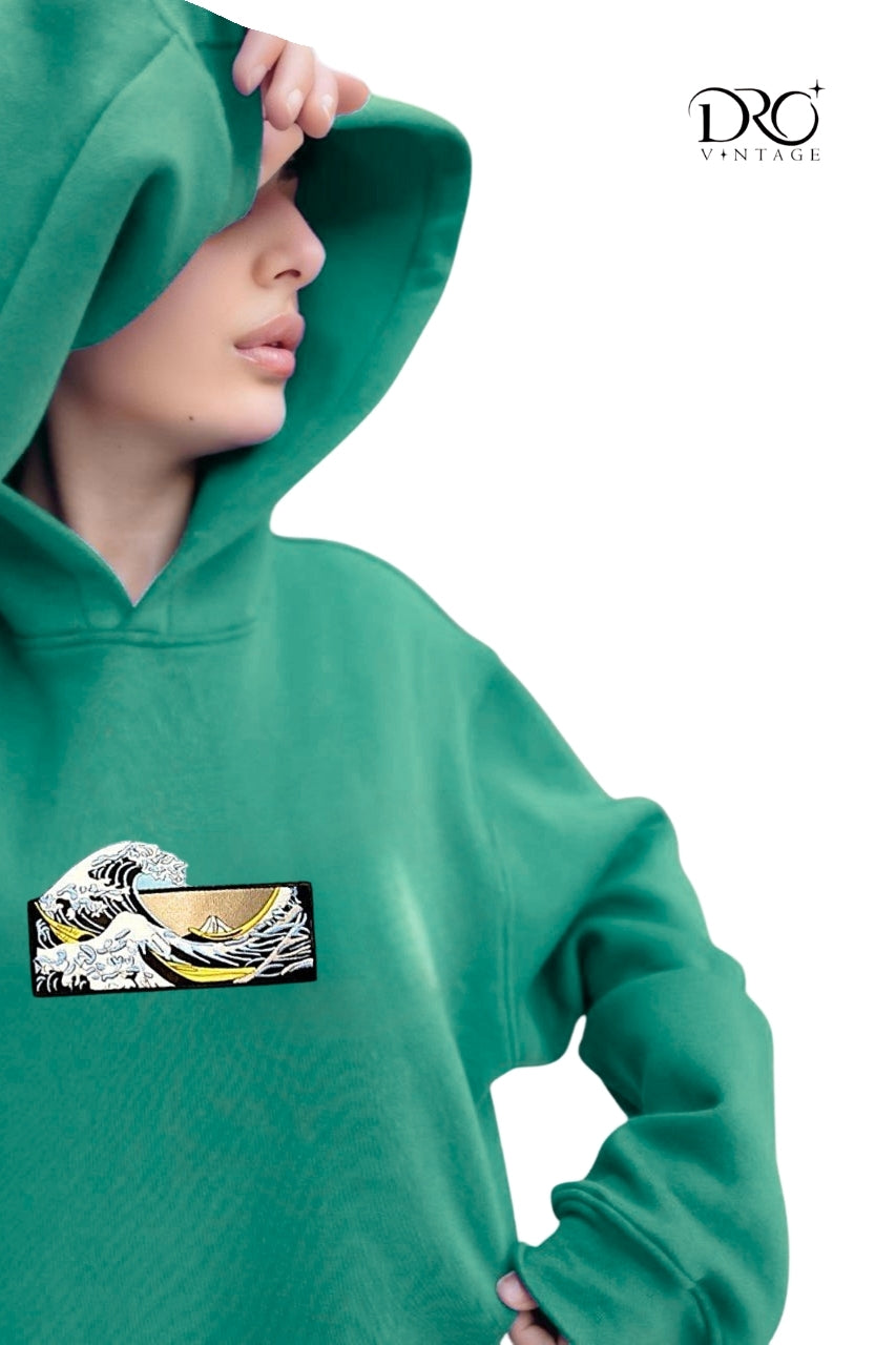 Dro Vintage Great Wave Hoodie