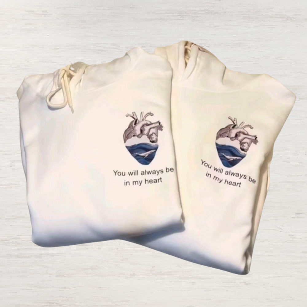 Couples Hoodie Heart 2 | Comfortable & All Season Wear