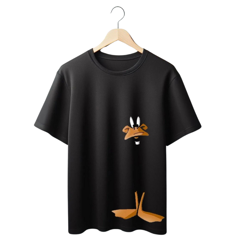 T-Shirt - Funny Cartoon Peekaboo Graphic