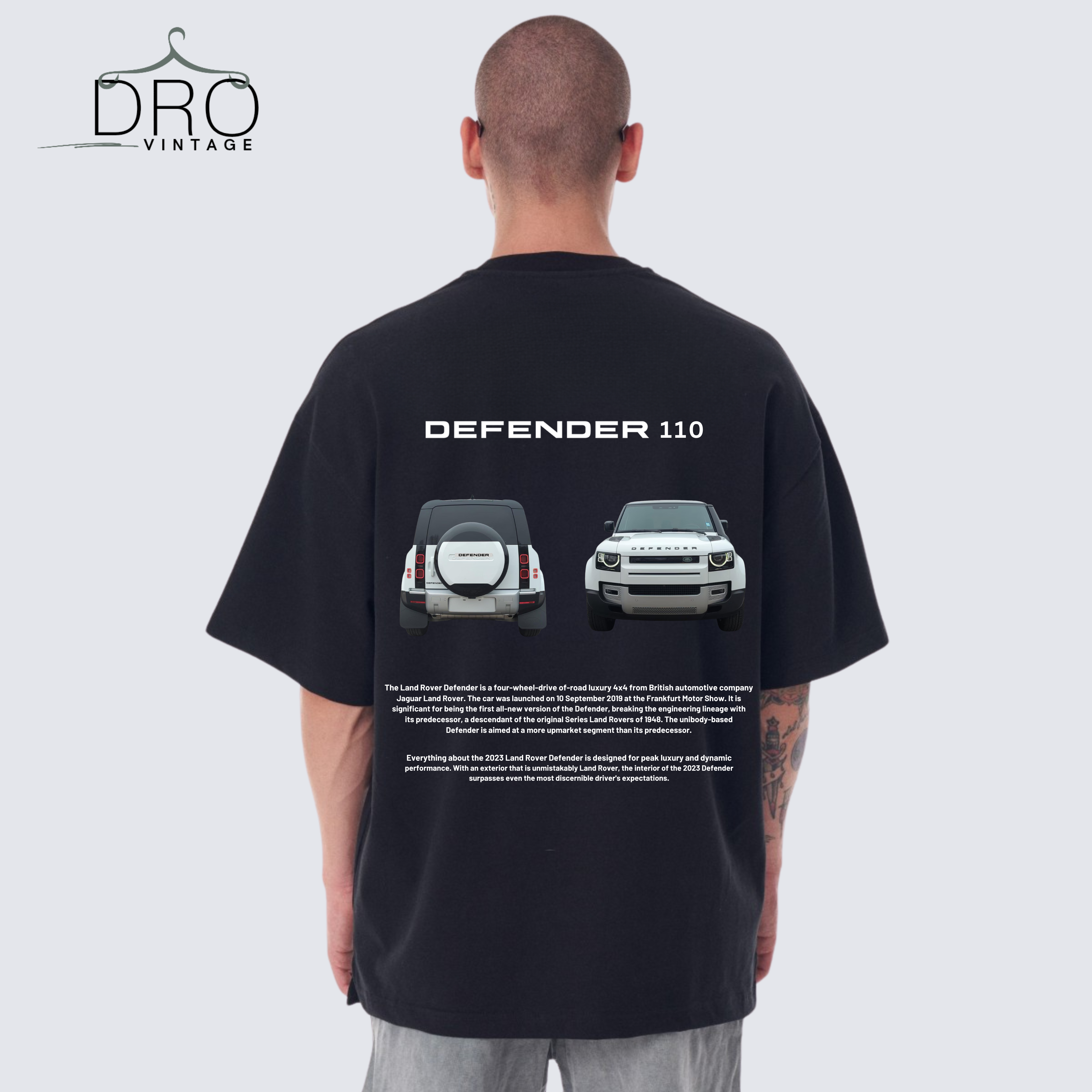 Land Rover Defender 110 T-Shirt | DRO Vintage Off-Road Style