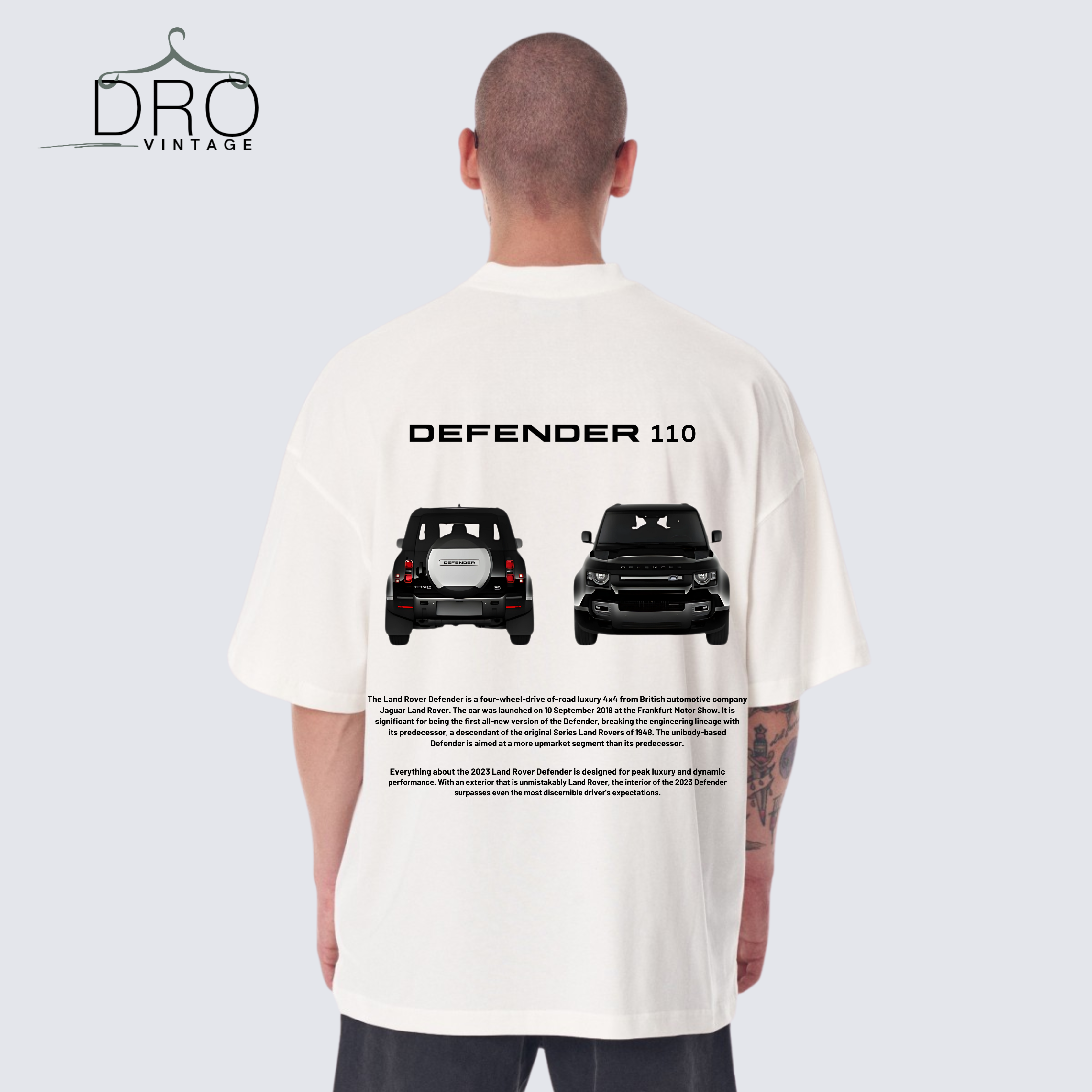 Land Rover Defender 110 T-Shirt | DRO Vintage Off-Road Style