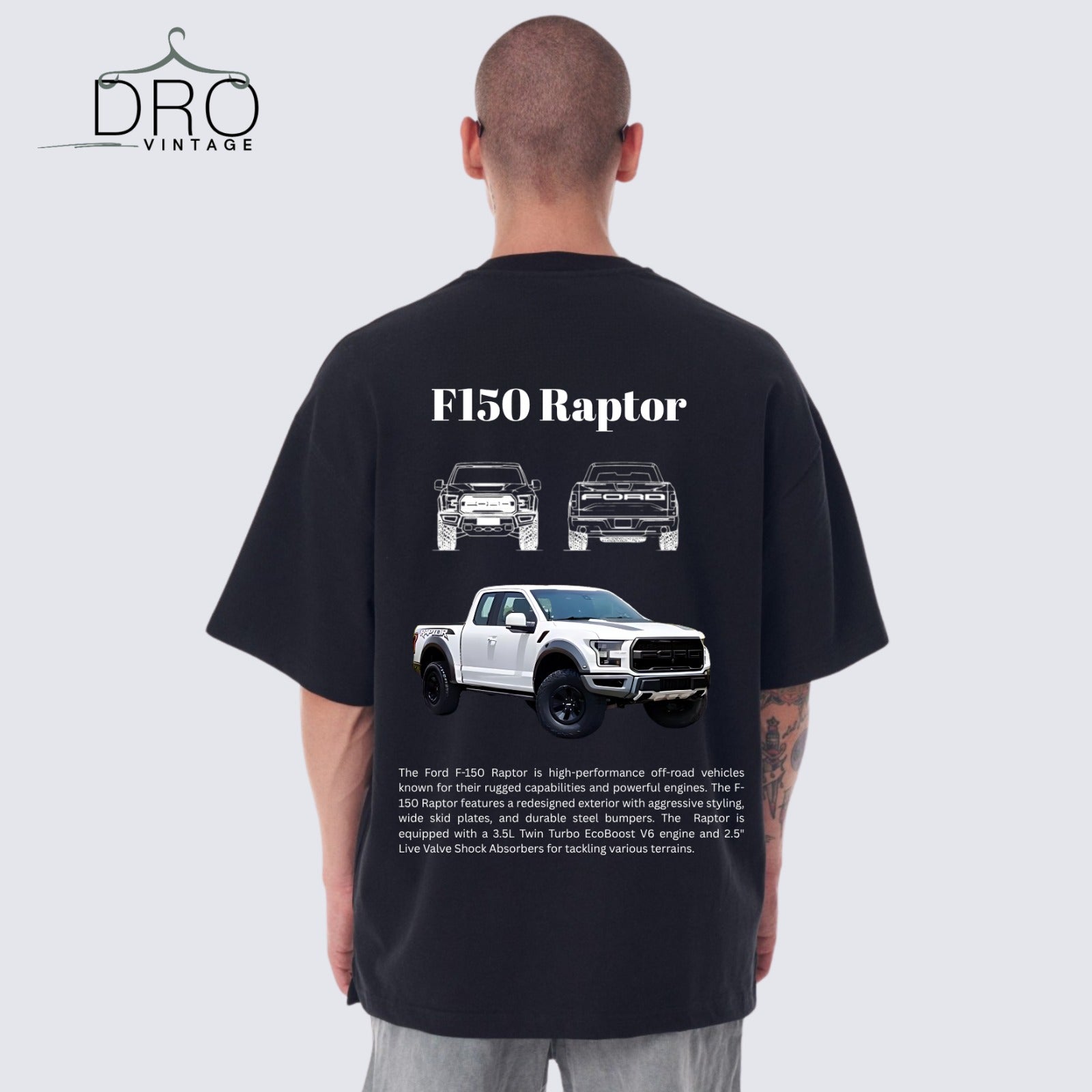 F150 Raptor Edition 100% Cotton T-shirt | DRO Vintage