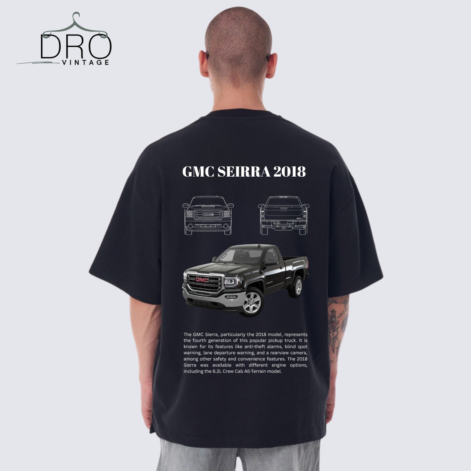GMC SIERRA 2018 Edition 100% Cotton T-shirt | DRO Vintage