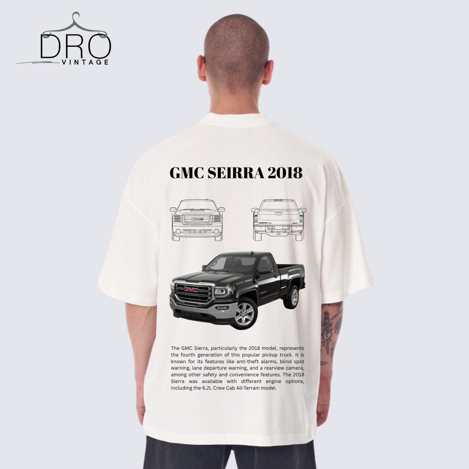 GMC SIERRA 2018 Edition 100% Cotton T-shirt | DRO Vintage