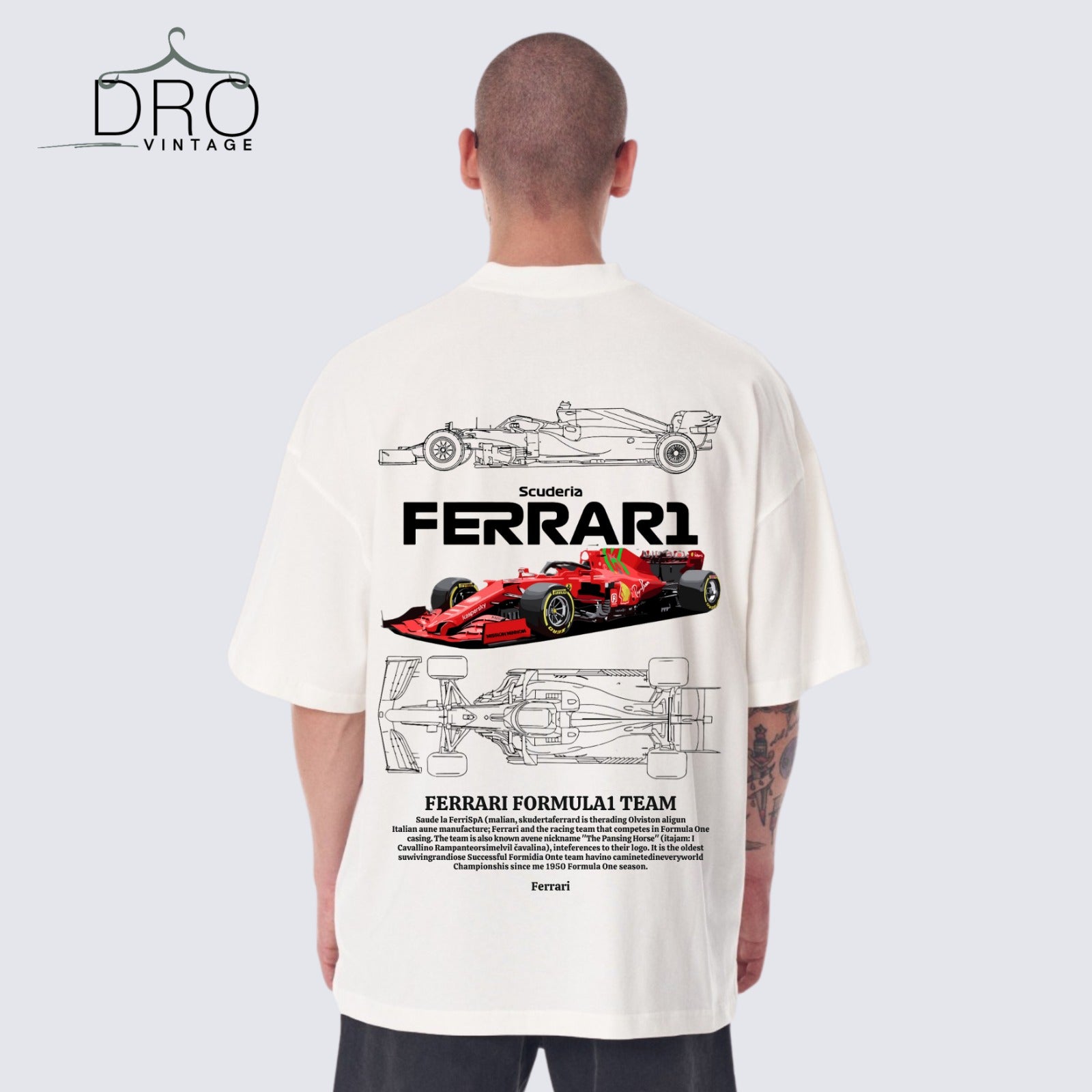 Premium Ferrari Formula 1 T-shirt – Scuderia F1 Fan Edition | DRO Vintage