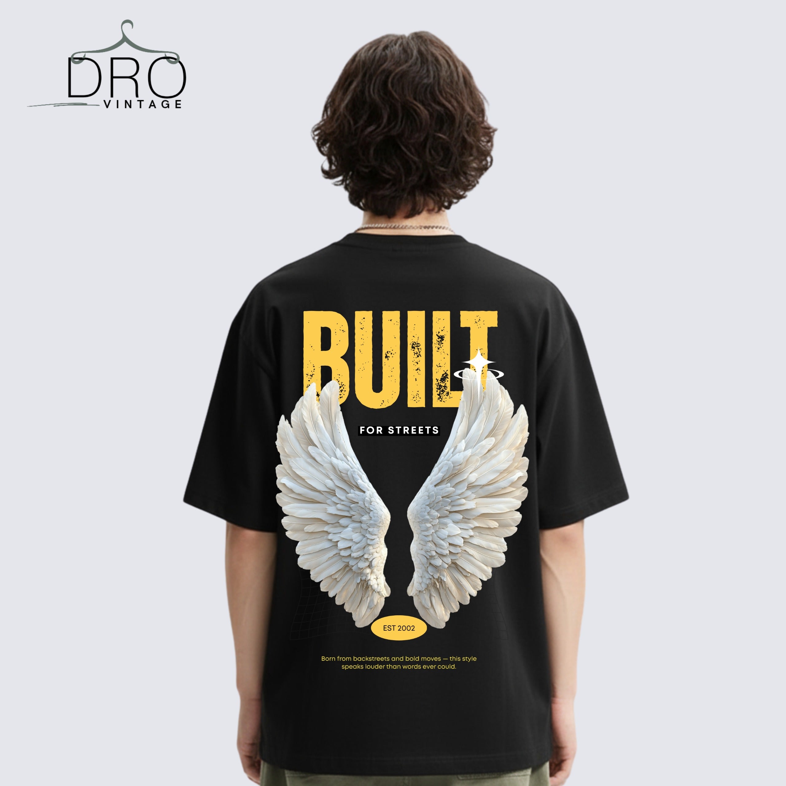 Modern Style Wings Printed T-shirts in Dubai - DRO Vintage