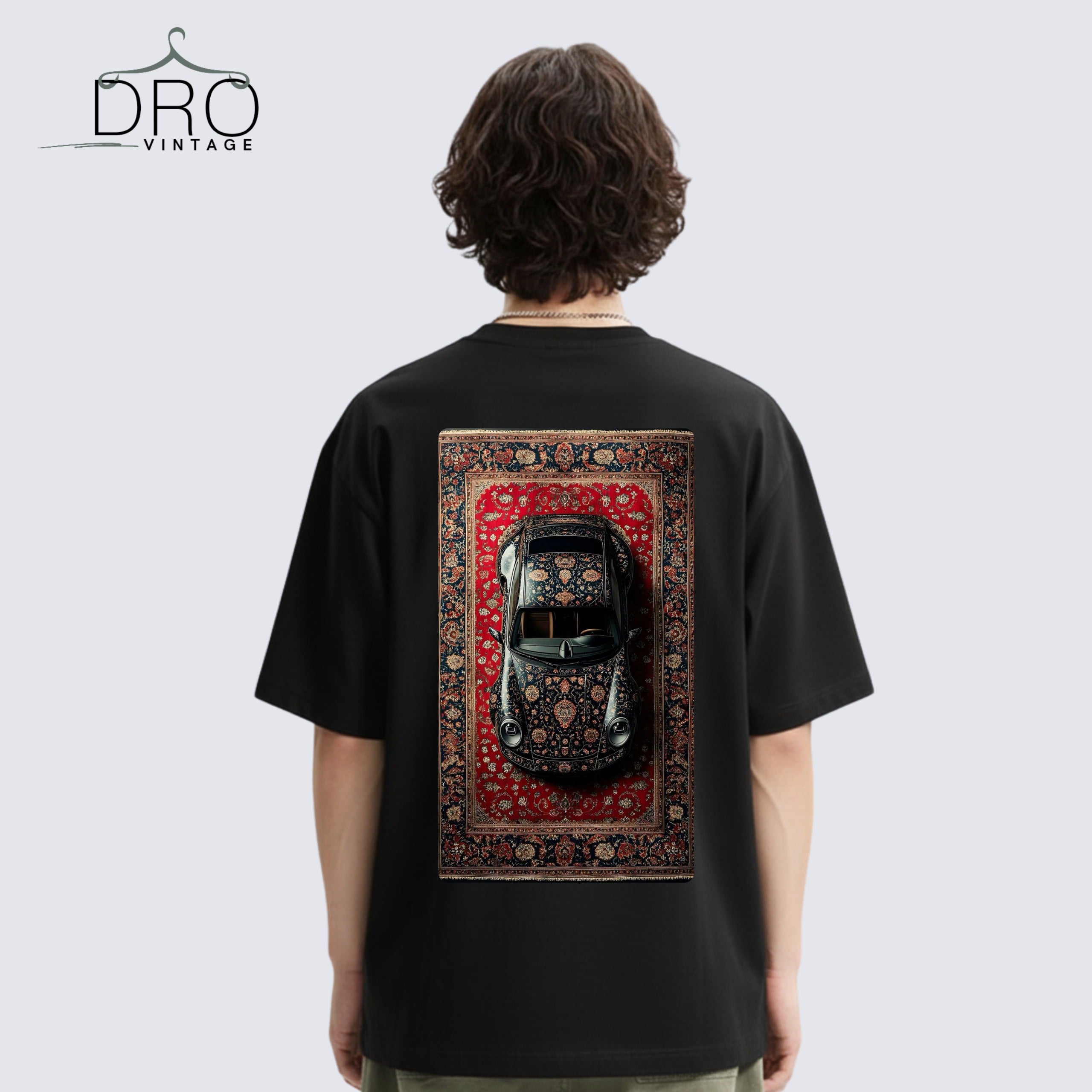 Vintage Car Printed Oversized Men T-shirts - DRO Vintage