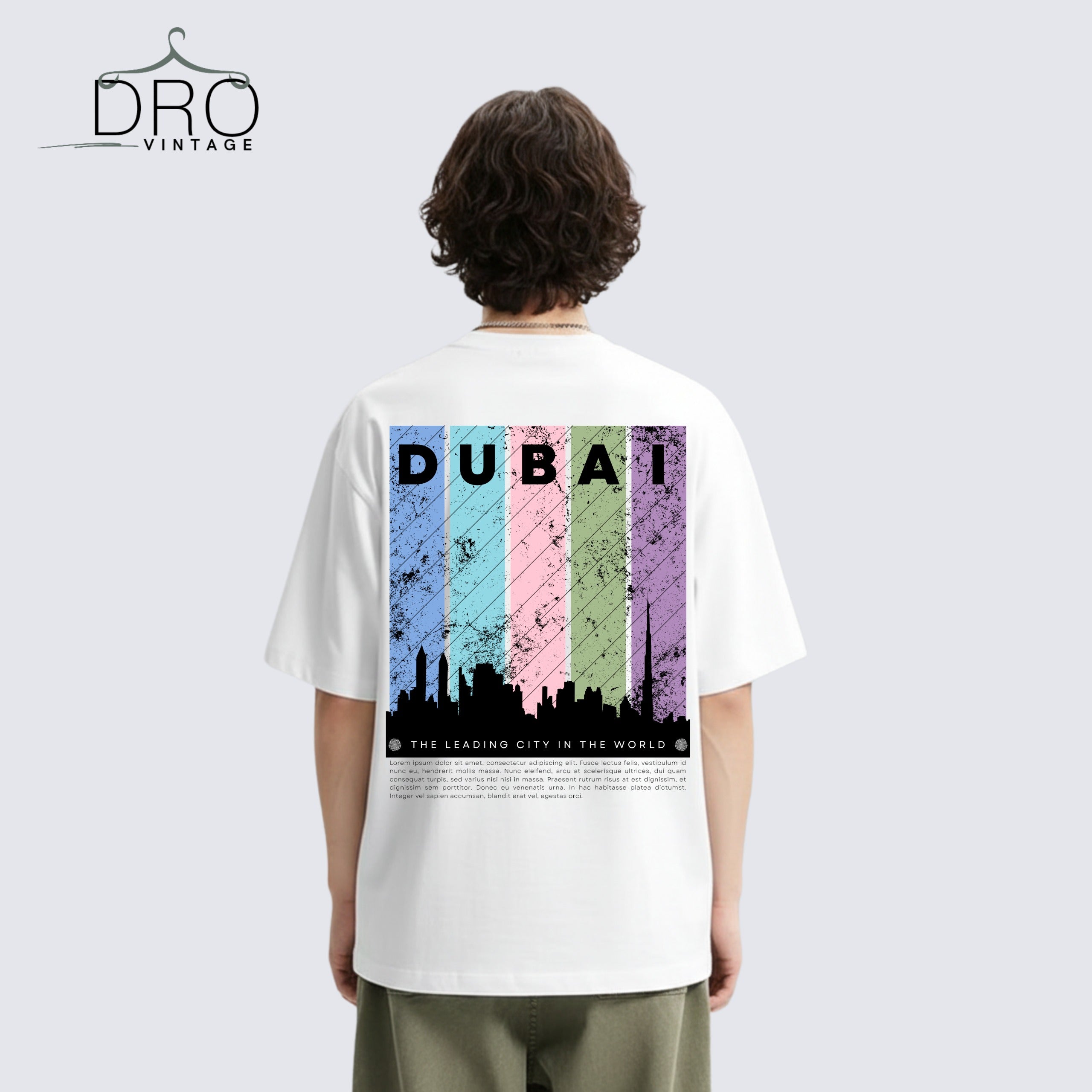 New Dubai Printed Oversized Men T-shirts - DRO Vintage