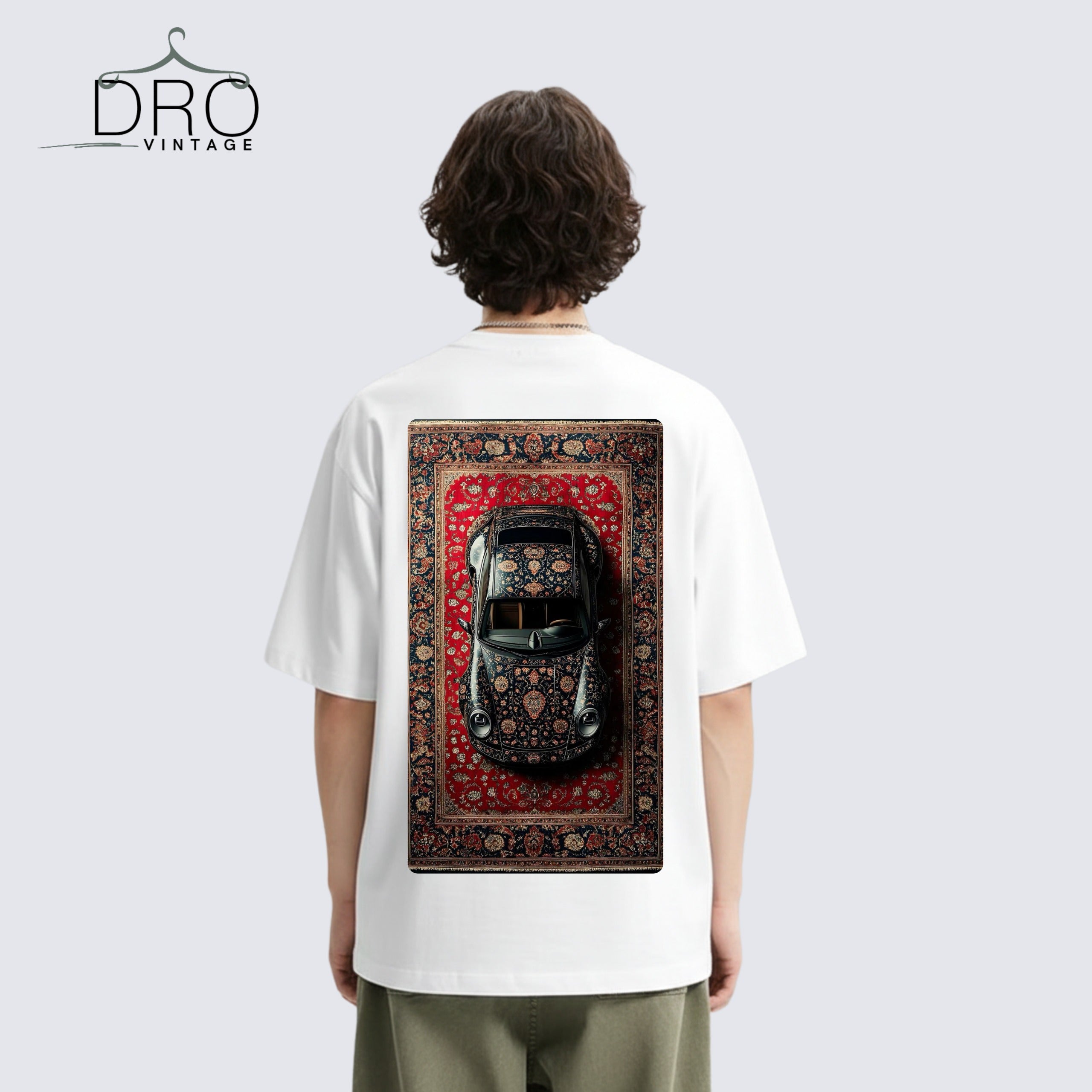 Vintage Car Printed Oversized Men T-shirts - DRO Vintage
