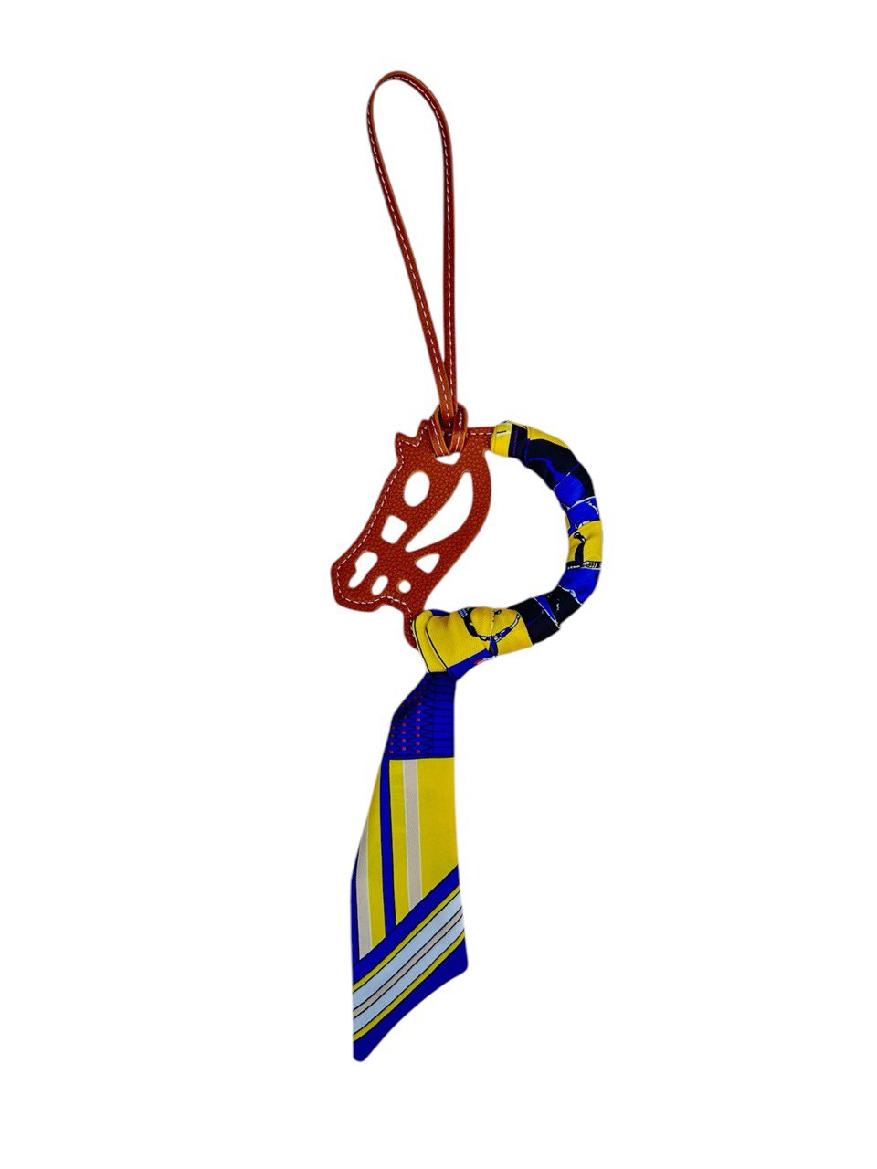 Abstract Leather Bag Charm – A Unique and Artistic Accent