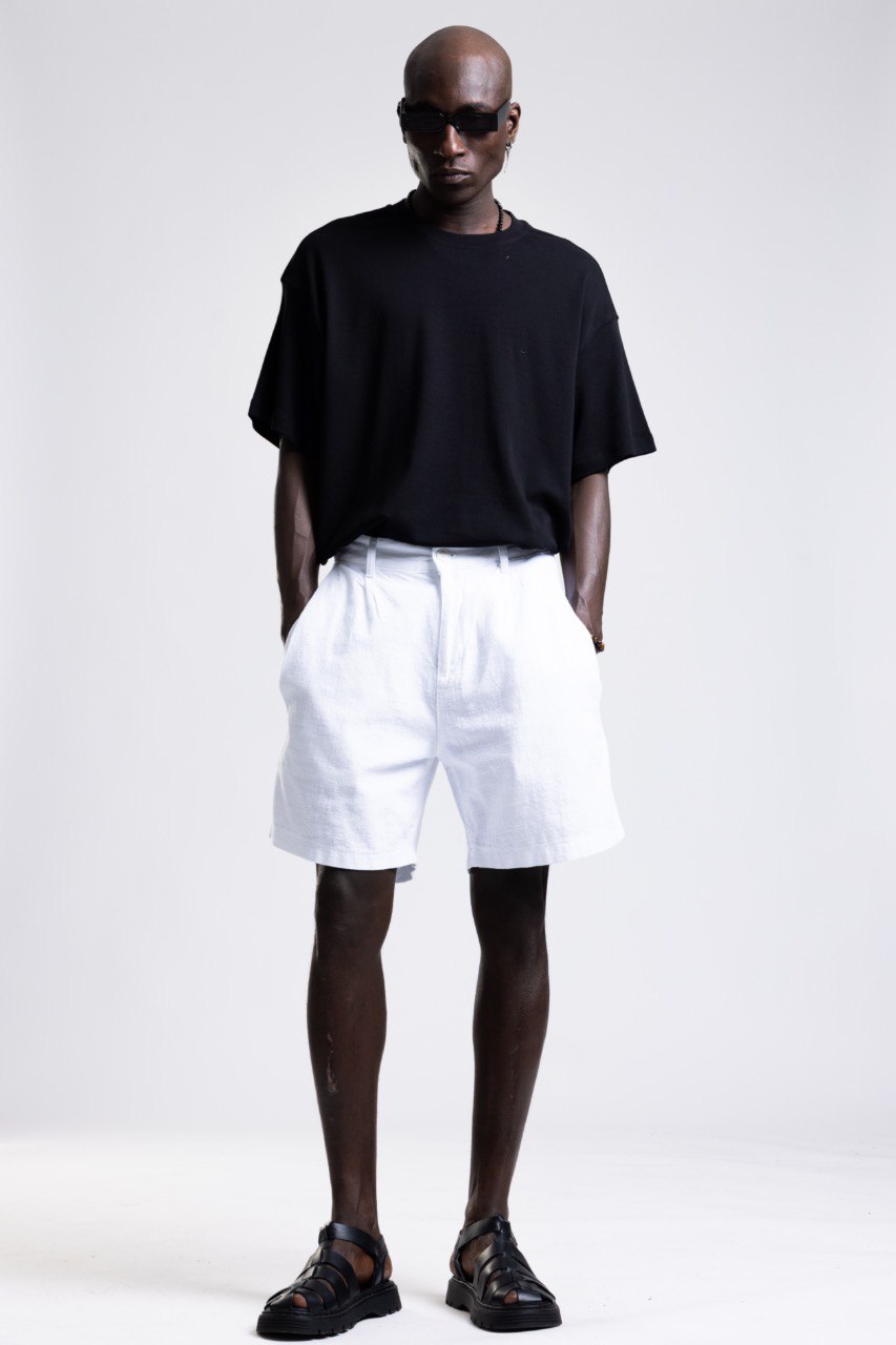 T-Shirt and Linen Shorts